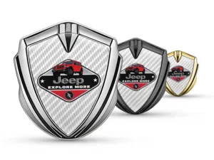 Jeep Emblema Fender Badge Stile Sportivo Lucido